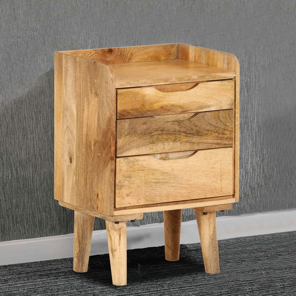 vidaXL Nachttisch Massivholz Mango 40x30x59,5 cm