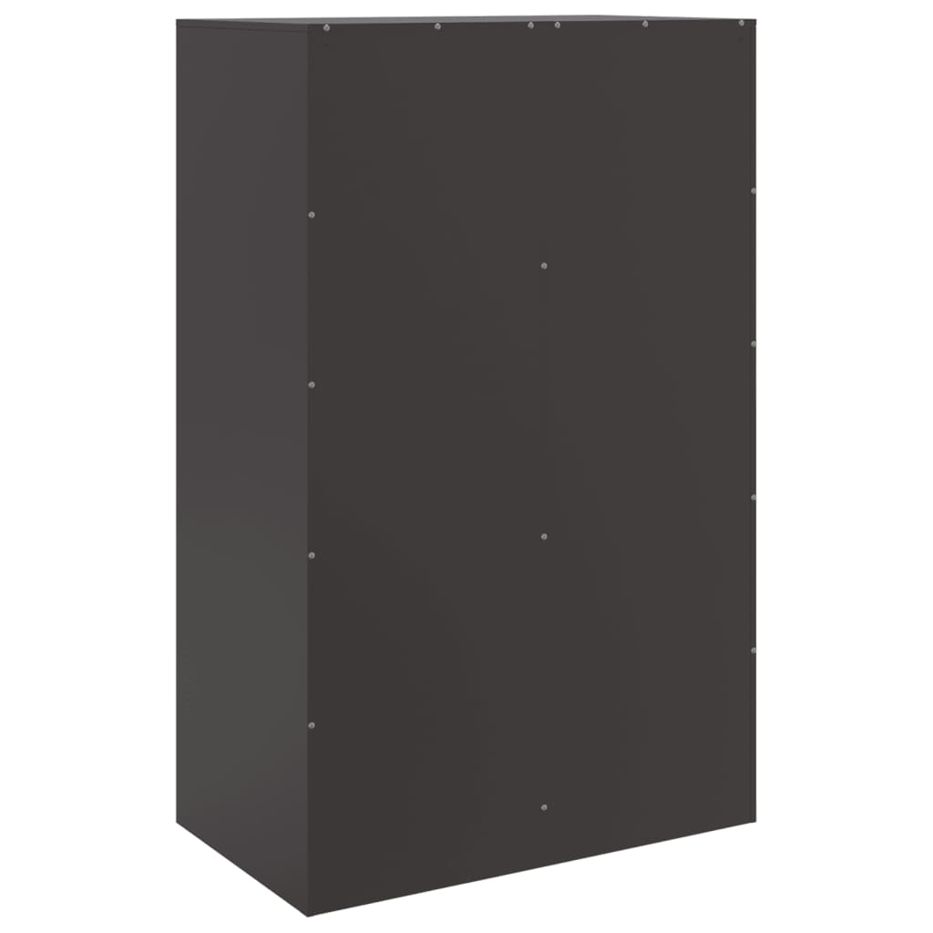 vidaXL Highboard Schwarz 67x39x95 cm Stahl