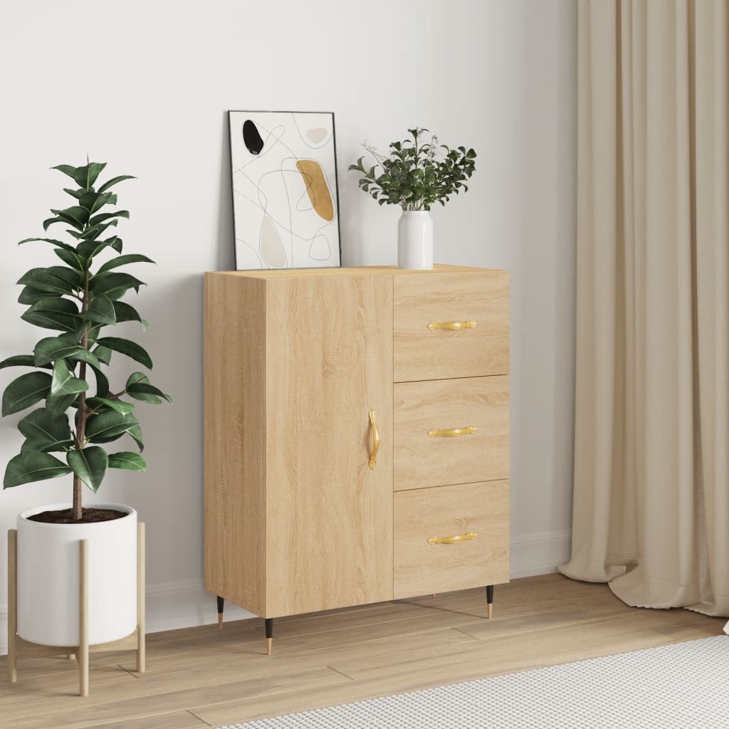 vidaXL Sideboard Sonoma-Eiche 69,5x34x90 cm Holzwerkstoff