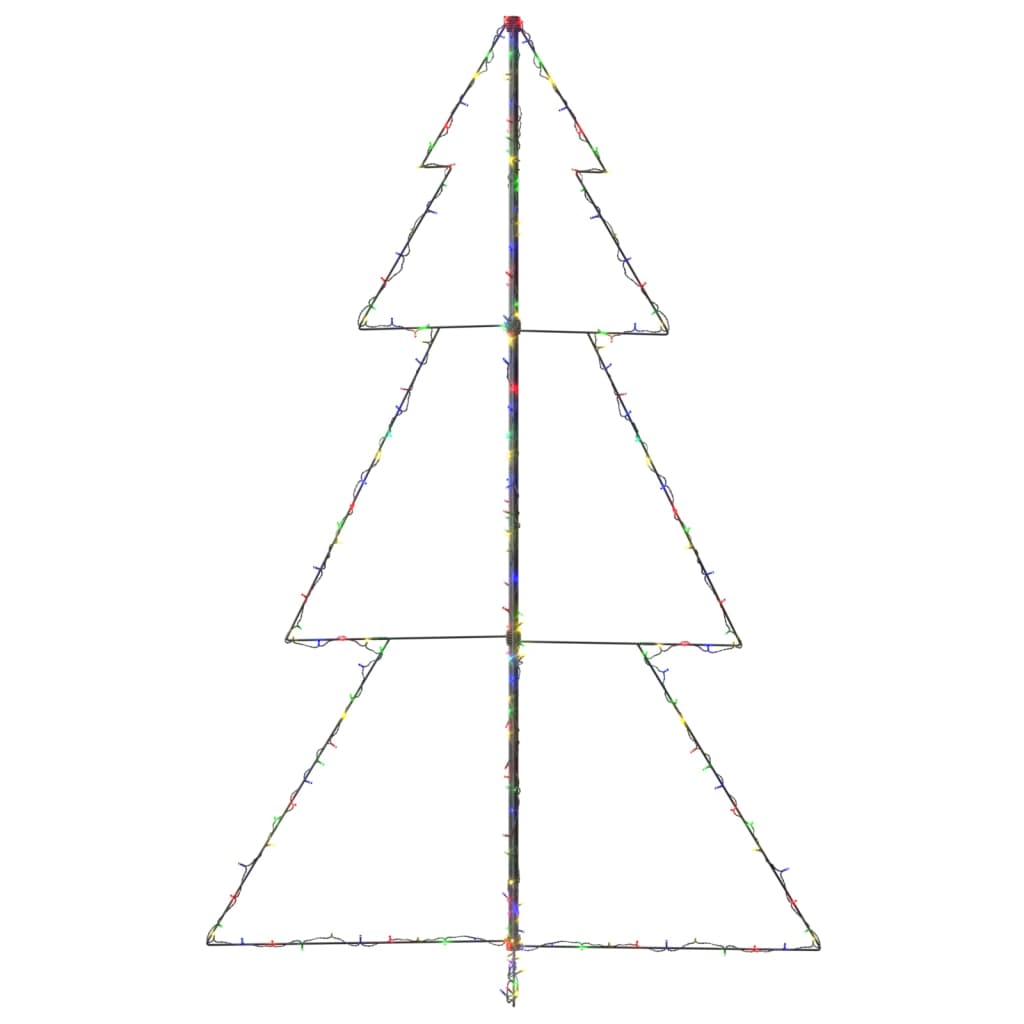 vidaXL Weihnachtsbaum in Kegelform 240 LEDs Indoor Outdoor 118x180 cm