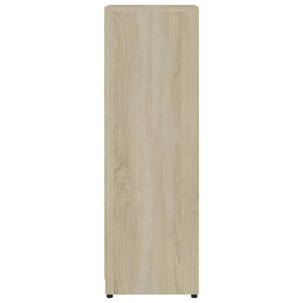 vidaXL Badezimmerschrank Sonoma-Eiche 30x30x95 cm Holzwerkstoff