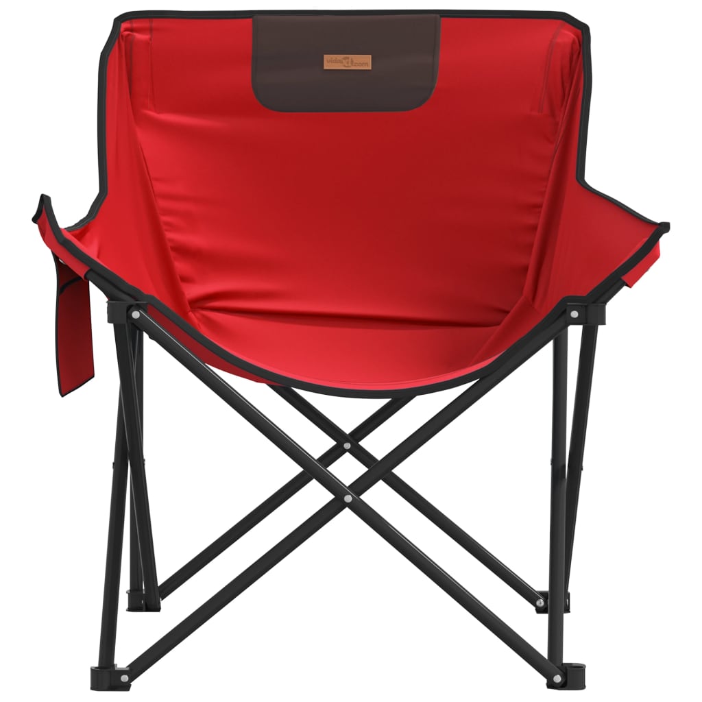 vidaXL Campingstühle 2 Stk. mit Tasche Klappbar Rot