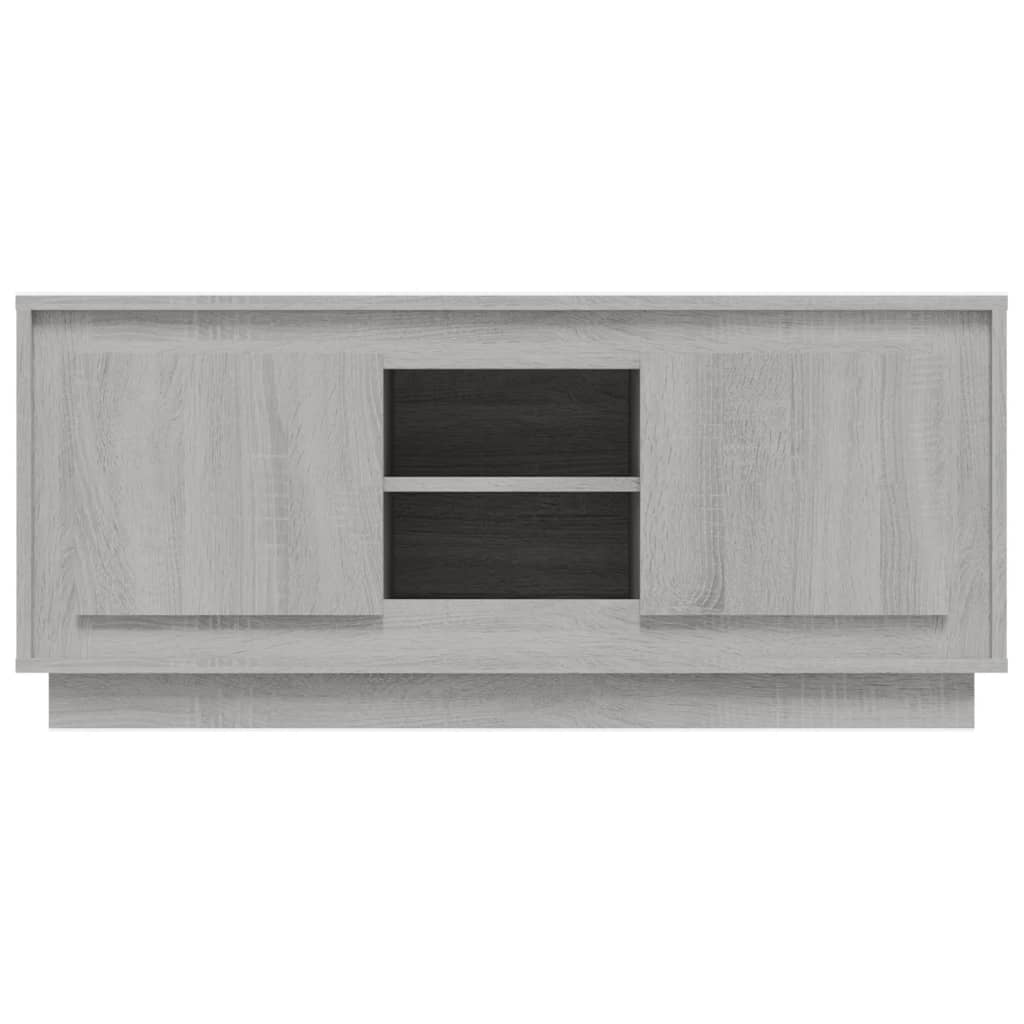 vidaXL TV-Schrank Grau Sonoma 102x35x45 cm Holzwerkstoff