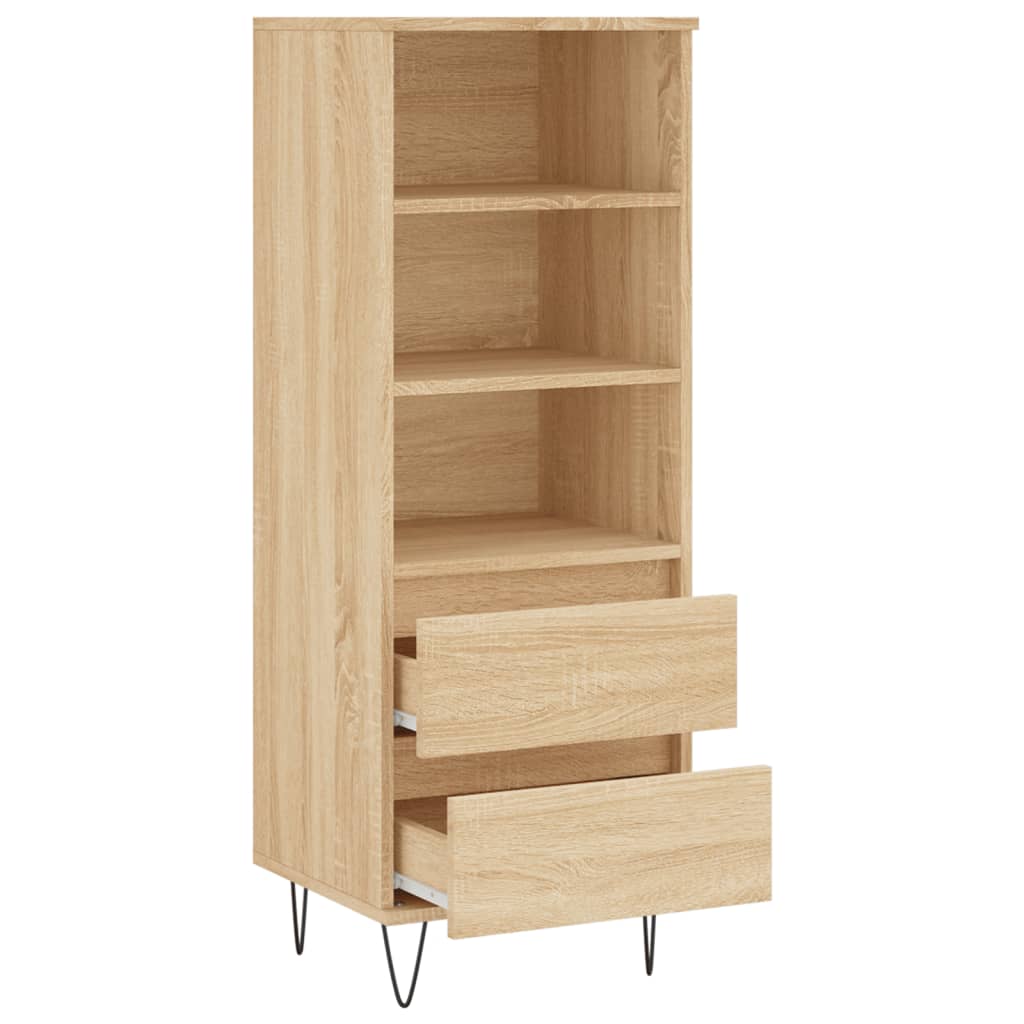 vidaXL Highboard Sonoma-Eiche 40x36x110 cm Holzwerkstoff