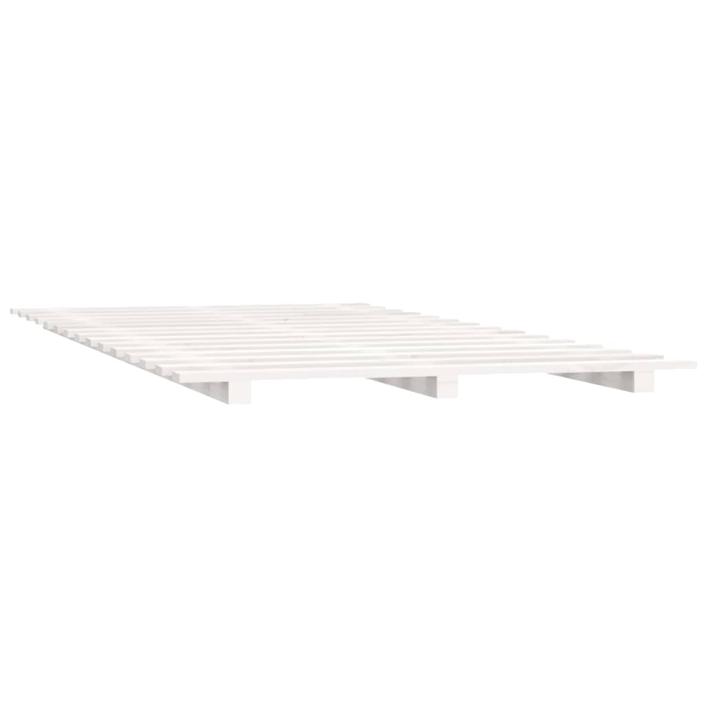 vidaXL Massivholzbett Weiß 90x190 cm Kiefer