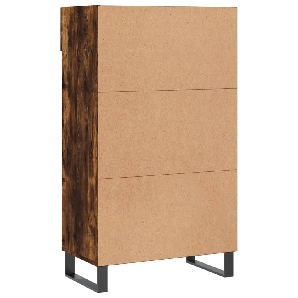 vidaXL Schuhschrank Räuchereiche 60x35x105 cm Holzwerkstoff