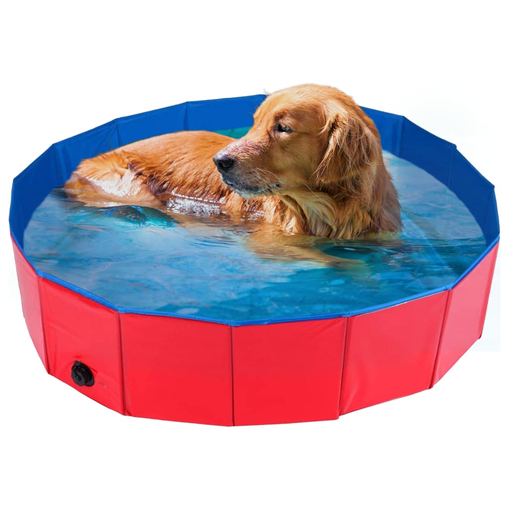 Animal Boulevard Haustier-Pool Cooling L 100x100x30 cm Rot/Blau