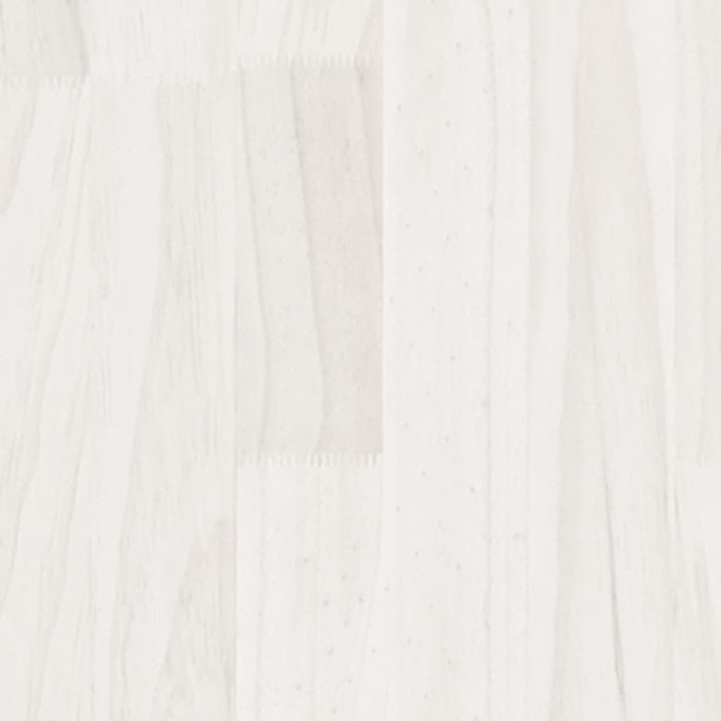 vidaXL Pflanzkübel Weiß 100x50x50 cm Massivholz Kiefer