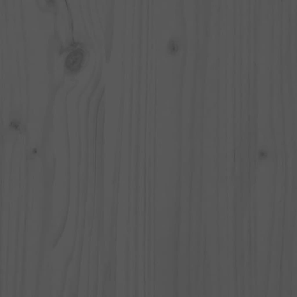 vidaXL Pflanzenständer Grau 104,5x25x77,5 cm Massivholz Kiefer