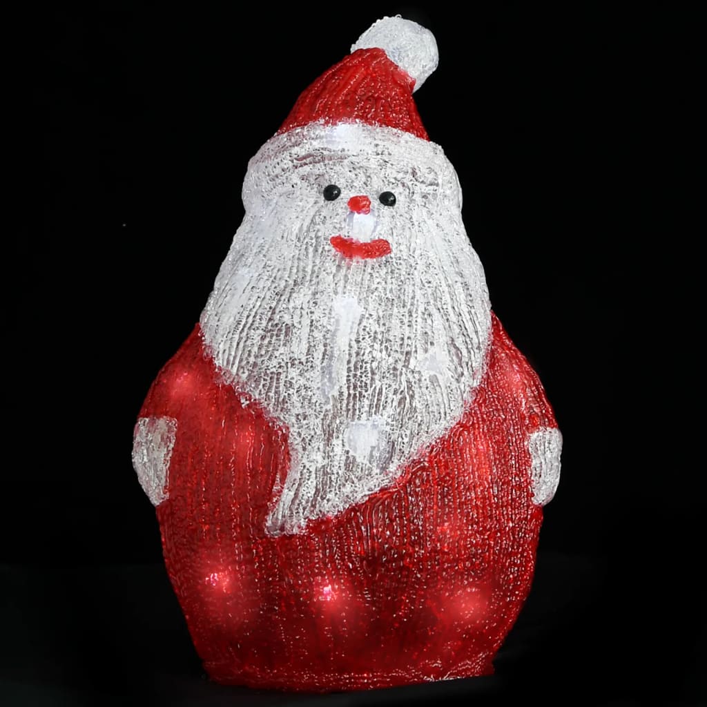 vidaXL LED-Weihnachtsmann Acryl Indoor und Outdoor 28 cm