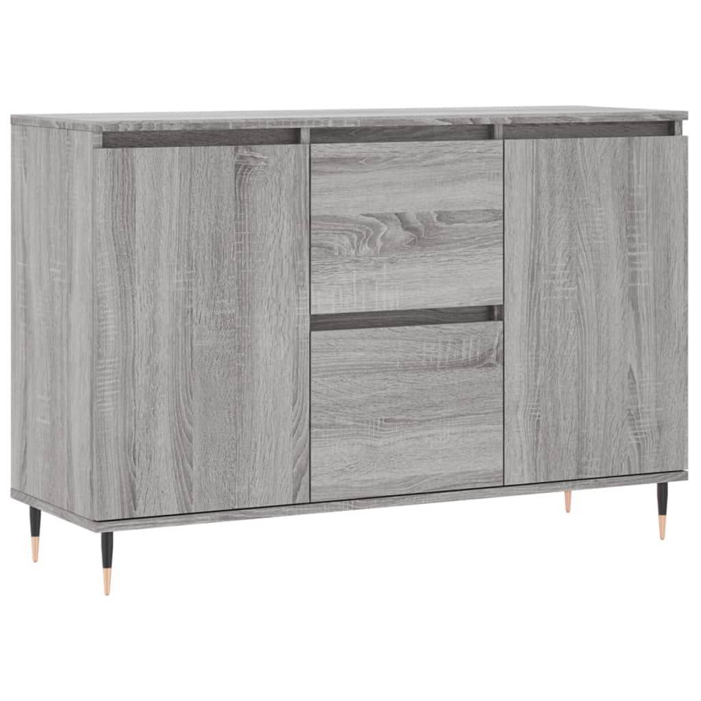 vidaXL Sideboard Grau Sonoma 104x35x70 cm Holzwerkstoff