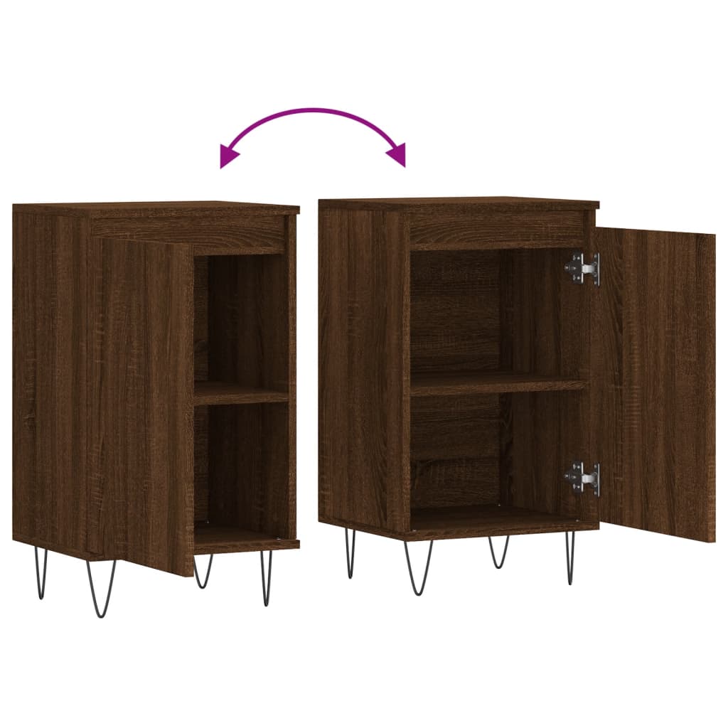 vidaXL Sideboard Braun Eichen-Optik 40x35x70 cm Holzwerkstoff