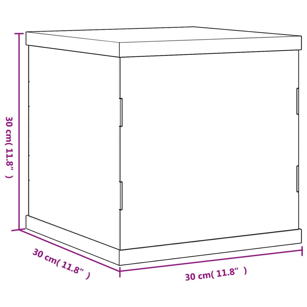 vidaXL Vitrine Transparent 30x30x30 cm Acryl