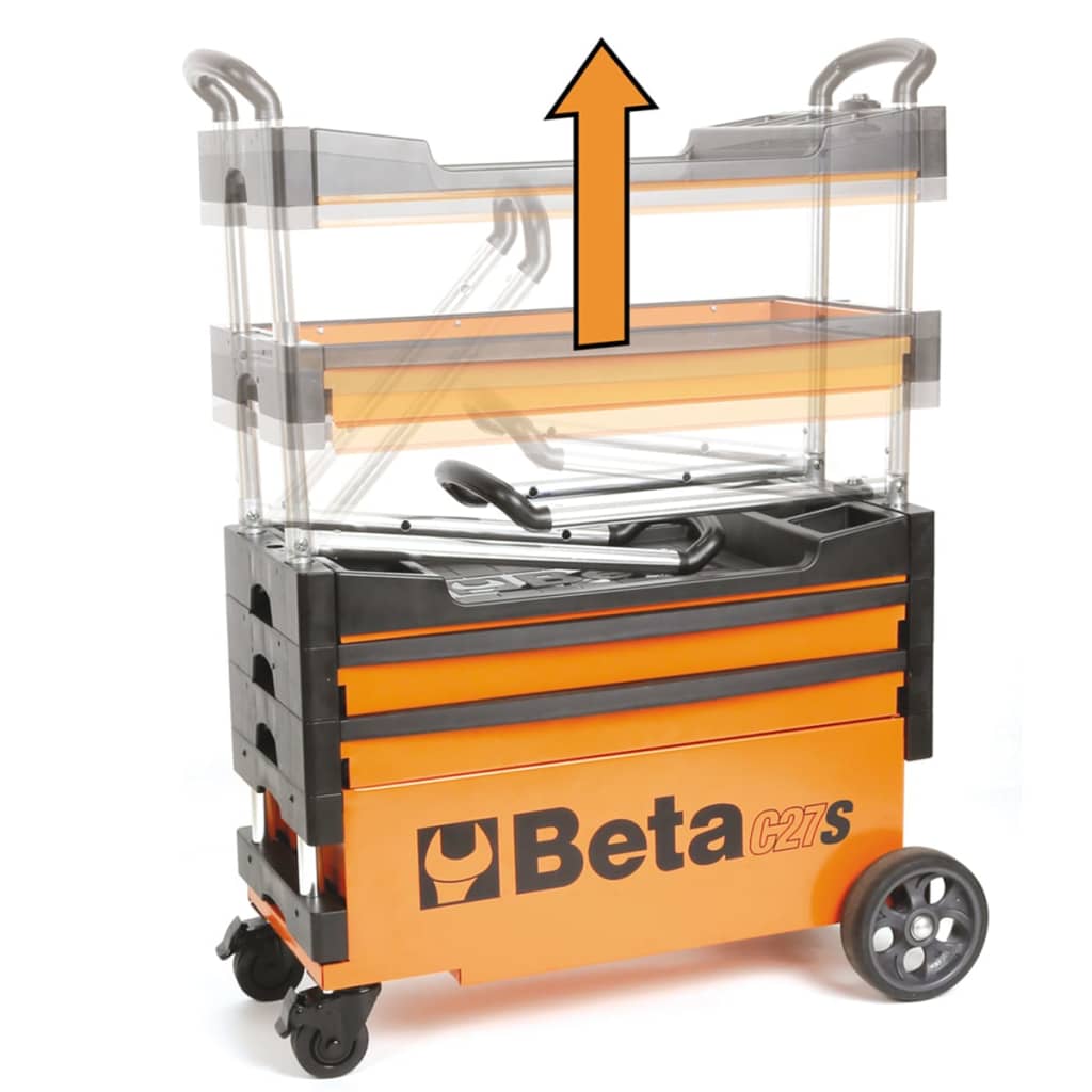 Beta Tools Klappbarer Werkzeugwagen C27S-O Orange Stahl 027000201