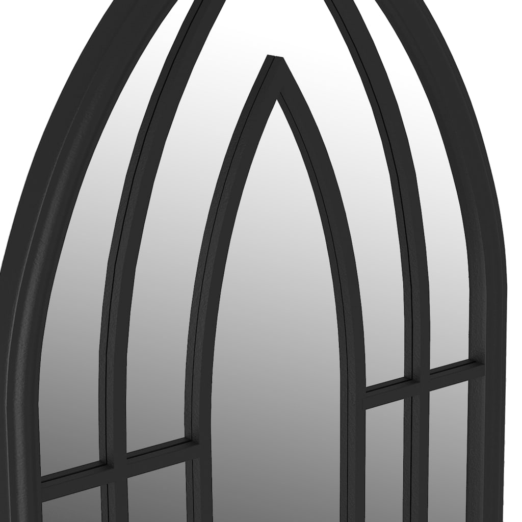 vidaXL Spiegel Schwarz 100x45 cm Eisen für den Innenbereich