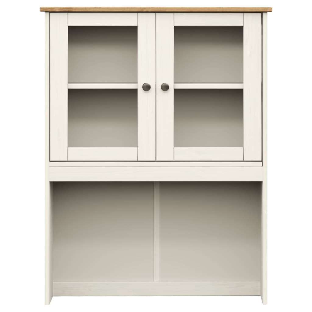 vidaXL Highboard VIGO Weiß 78x40x175 cm Massivholz Kiefer