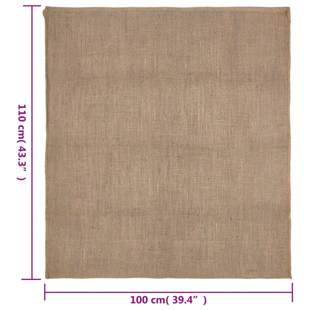 vidaXL Jutesäcke 5 Stk. 100x110 cm 100% Jute 220 g/m²