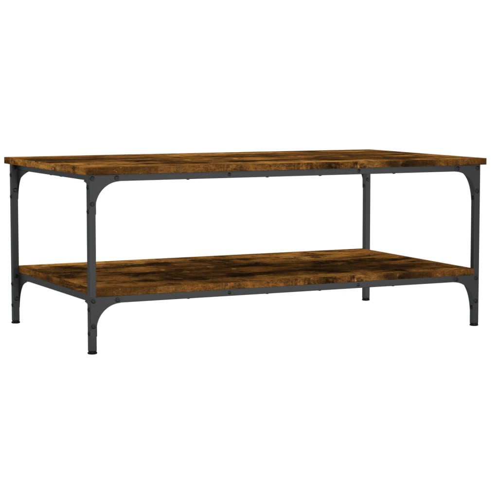 vidaXL Couchtisch Räuchereiche 100x55x40 cm Holzwerkstoff