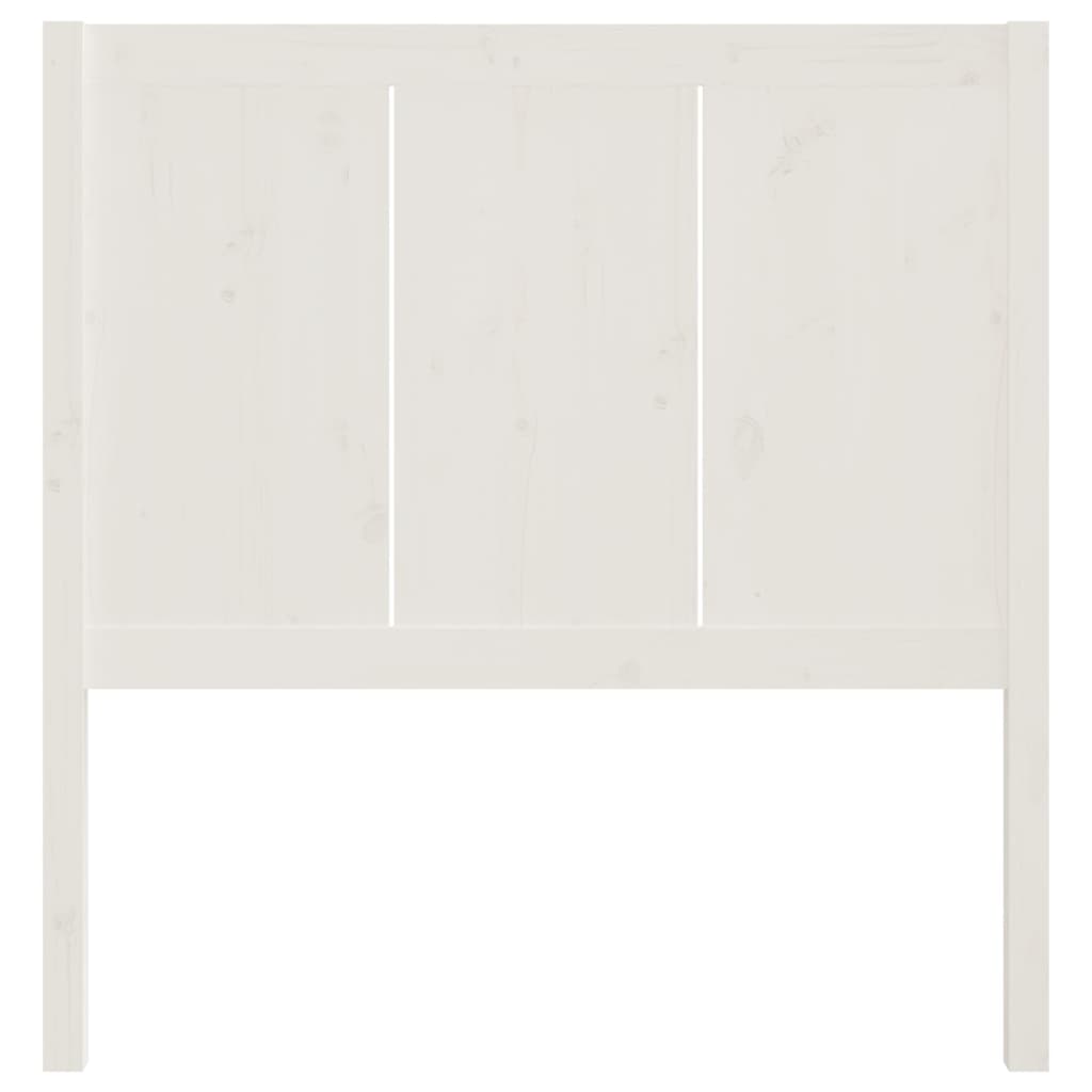 vidaXL Kopfteil Weiß 105,5x4x100 cm Massivholz Kiefer