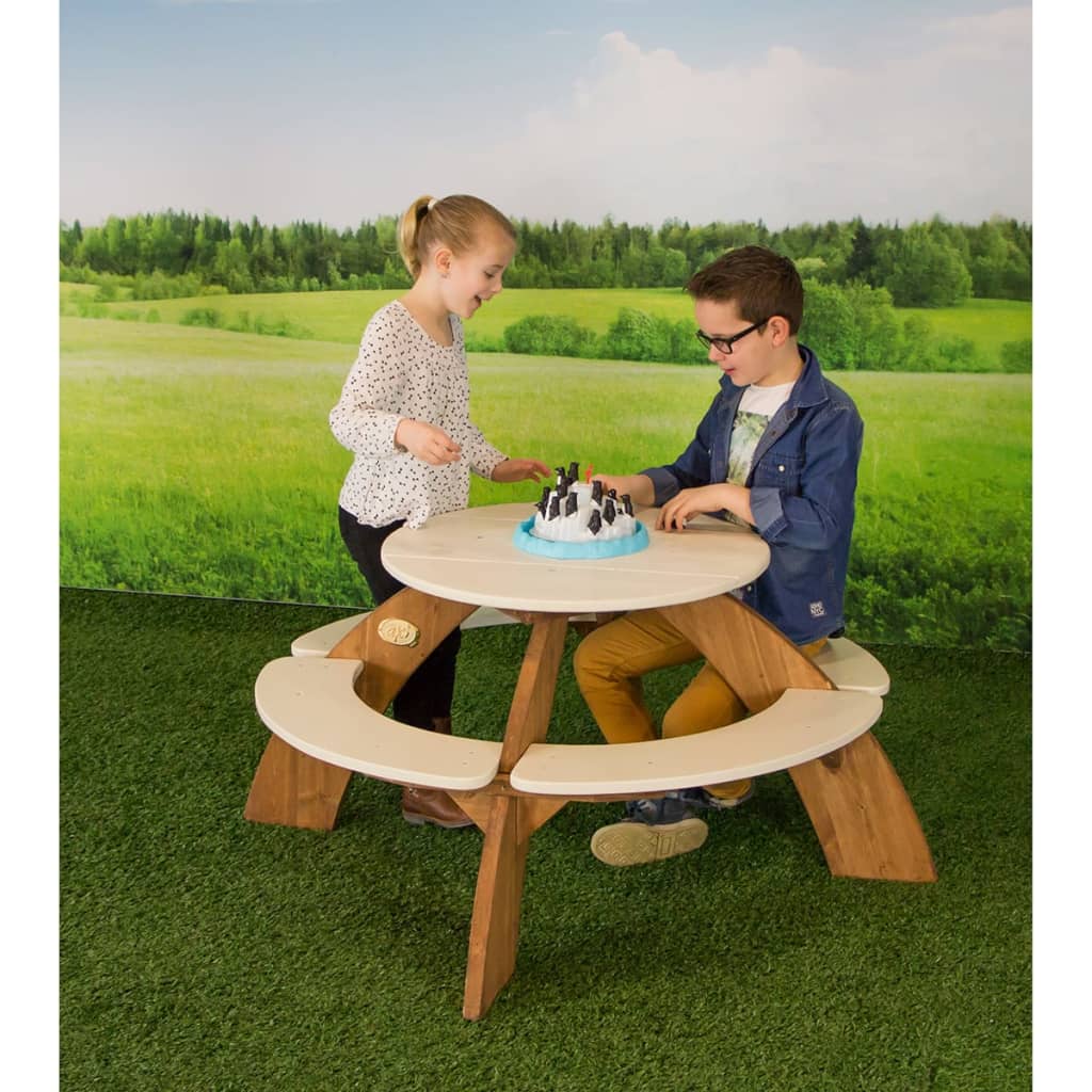 AXI Picknicktisch für Kinder Orion Braun und Weiß A031.024.00