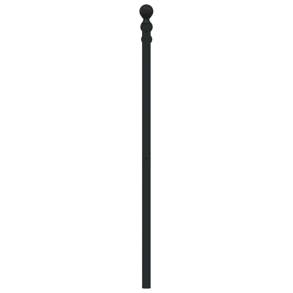 vidaXL Kopfteil Metall Schwarz 193 cm