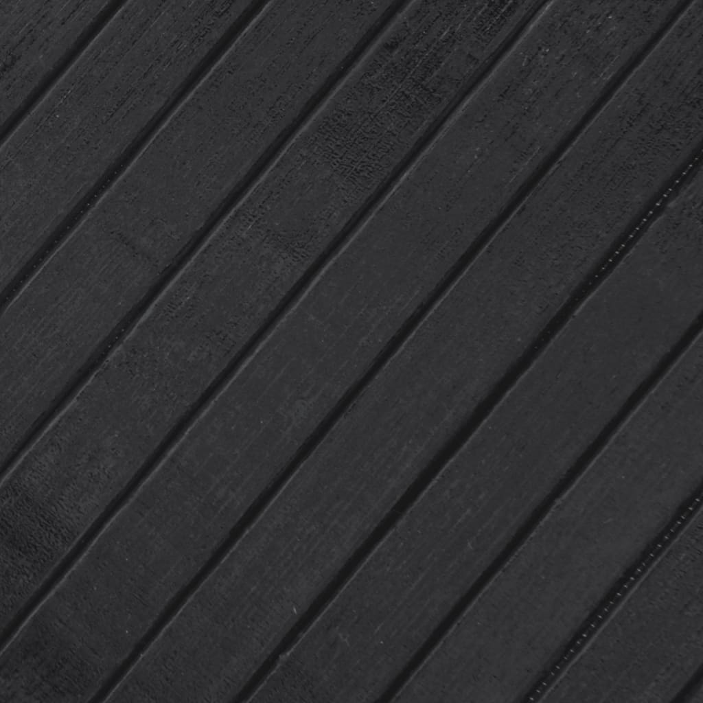 vidaXL Teppich Rechteckig Grau 80x300 cm Bambus