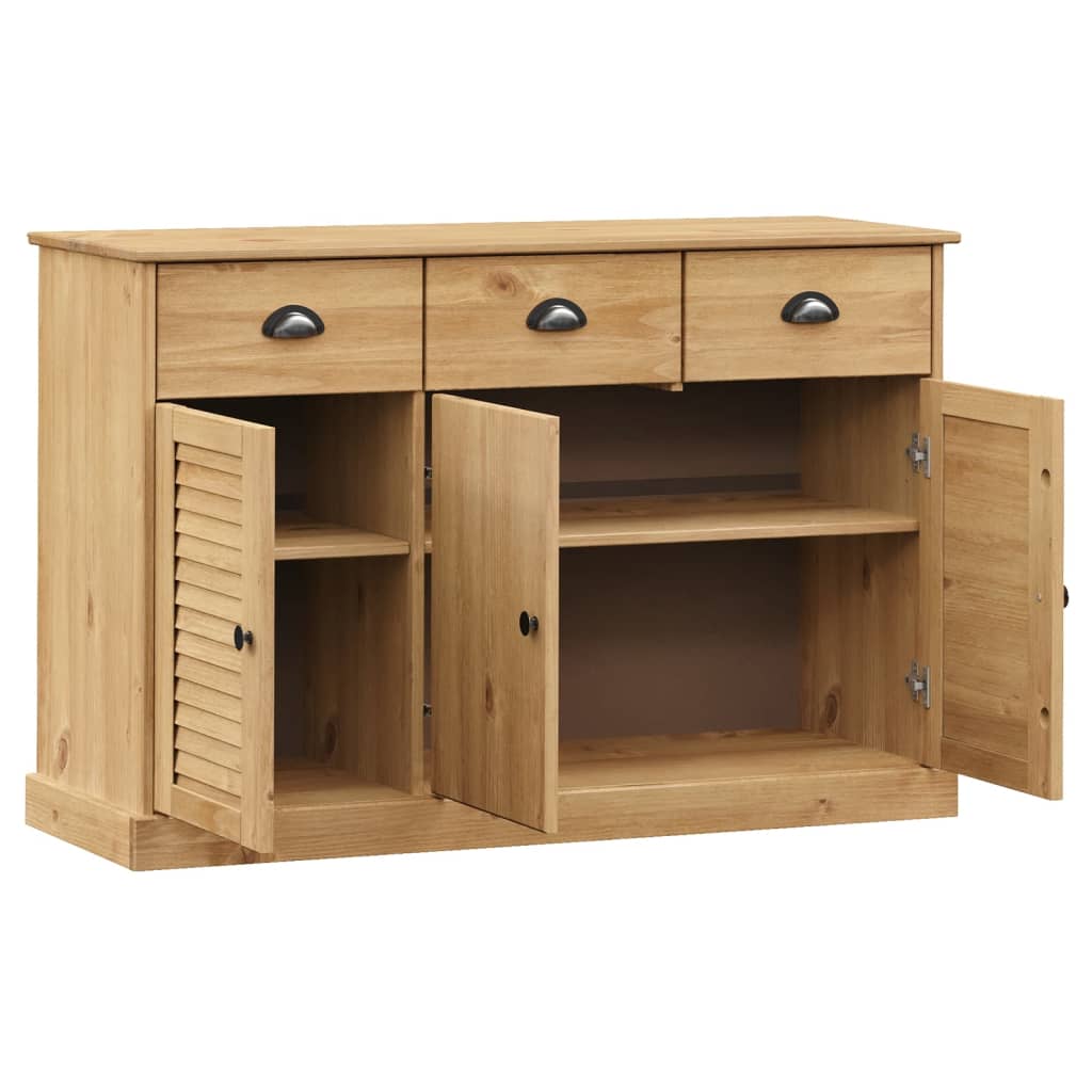 vidaXL Sideboard mit Schubladen VIGO 113x40x75 cm Massivholz Kiefer