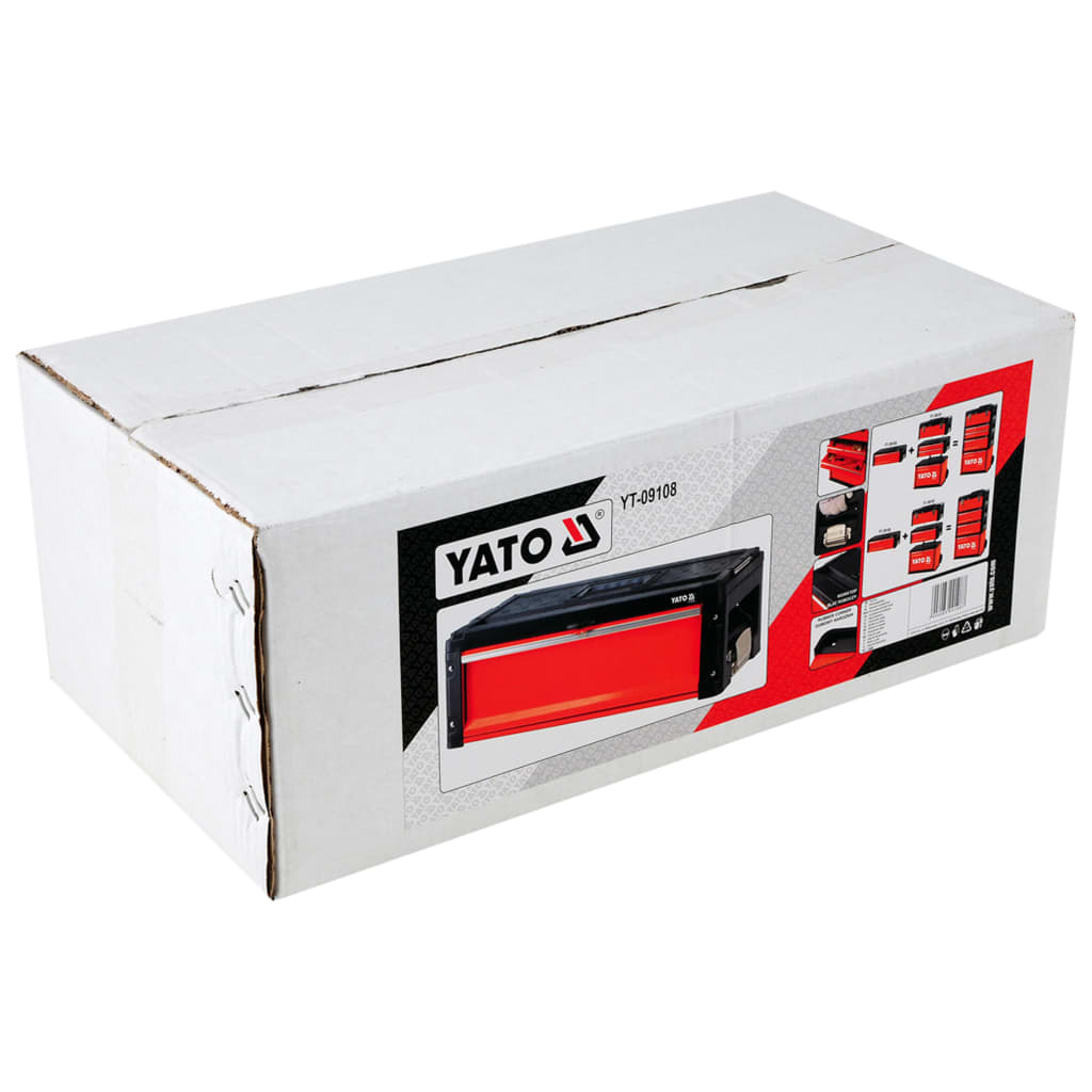 YATO Werkzeugkasten mit 1 Schublade 49,5x25,2x18 cm