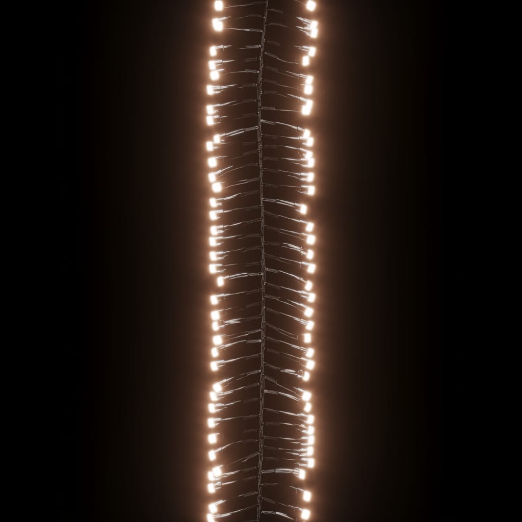 vidaXL LED-Lichterkette mit 2000 LEDs Warmweiß 17 m PVC
