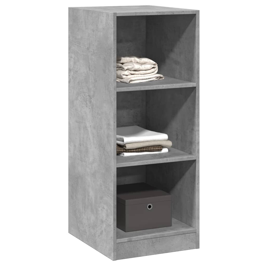 vidaXL Kleiderschrank Betongrau 48x41x102 cm Holzwerkstoff