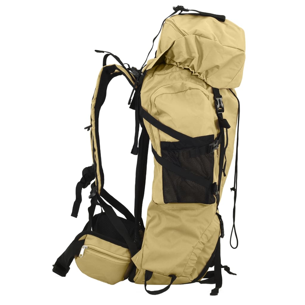 vidaXL Wanderrucksack Khaki 60 L Oxford-Gewebe