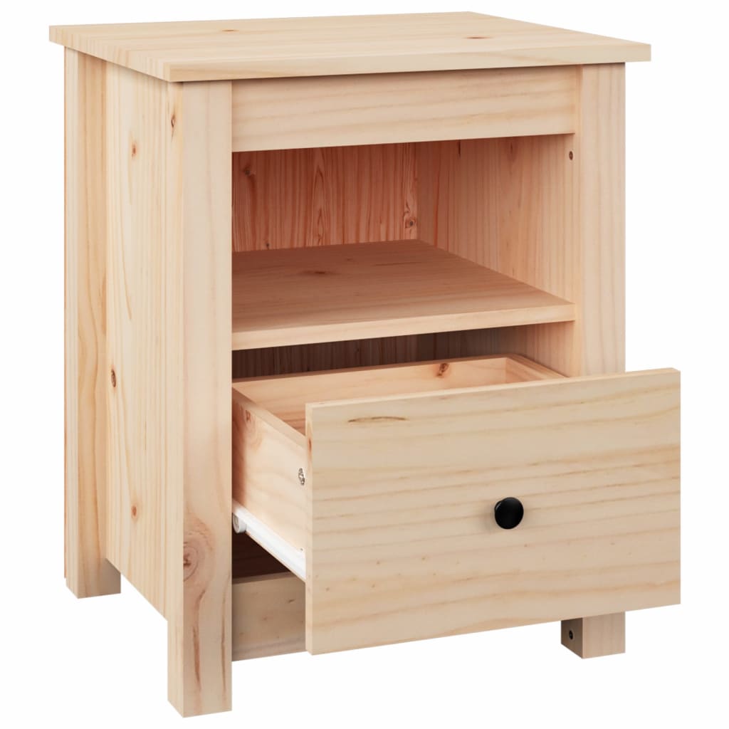 VidaXL Nachttisch Aus Recyceltem Massivholz - 30x40x50 Cm, 2 Schubladen, Vintage-Stil