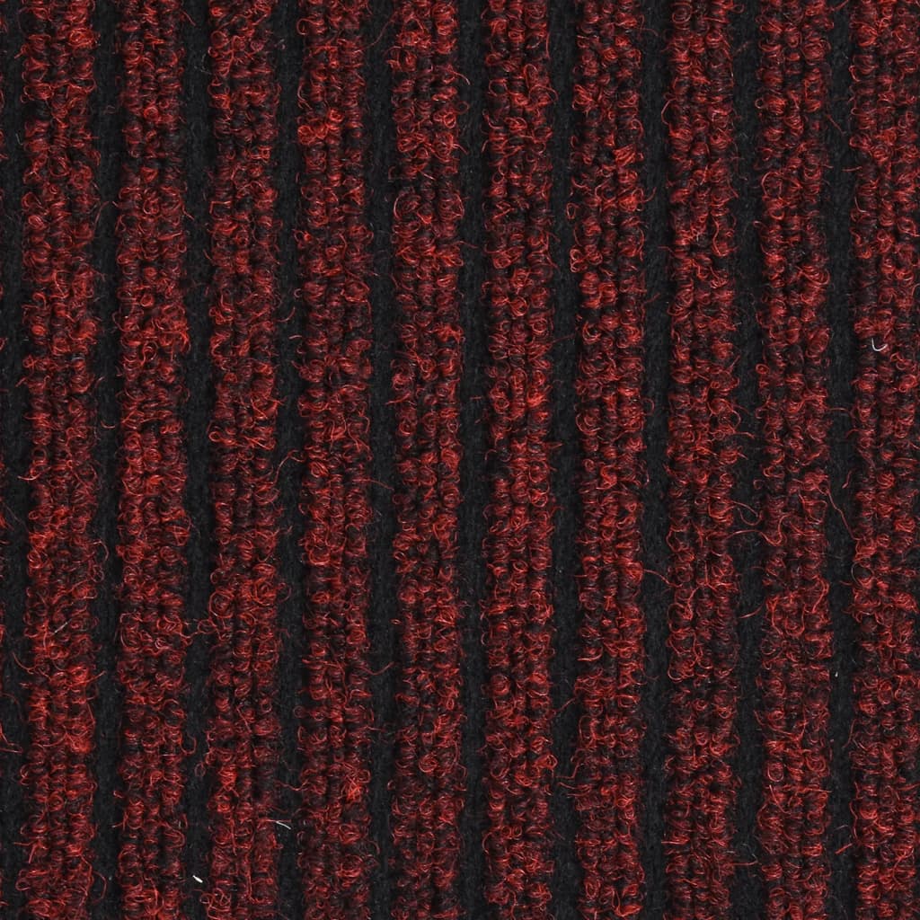 vidaXL Fußmatte Rot Gestreift 40x60 cm