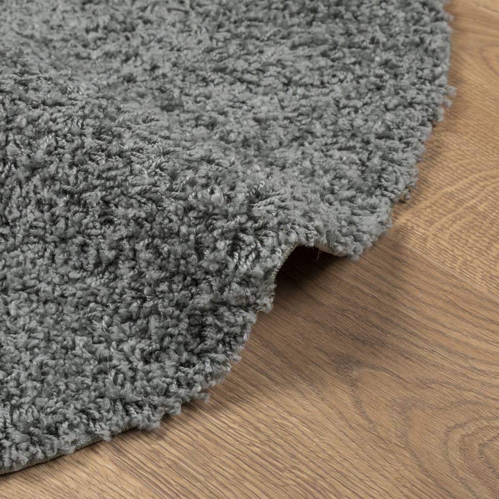 vidaXL Teppich Shaggy Hochflor Modern Grün Ø 200 cm