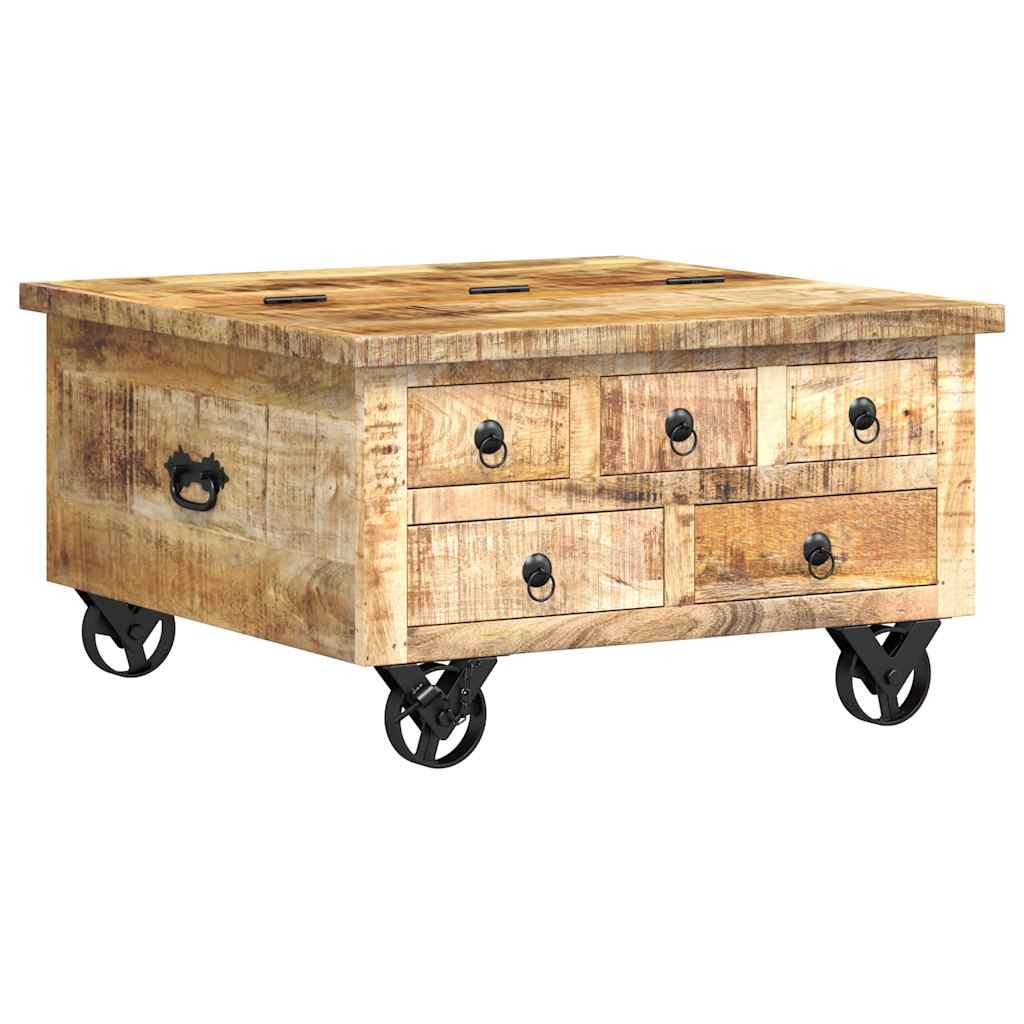 VidaXL Couchtisch Massivholz Mango 88x50x40 Cm Couc Produktbild-Vorschau 9