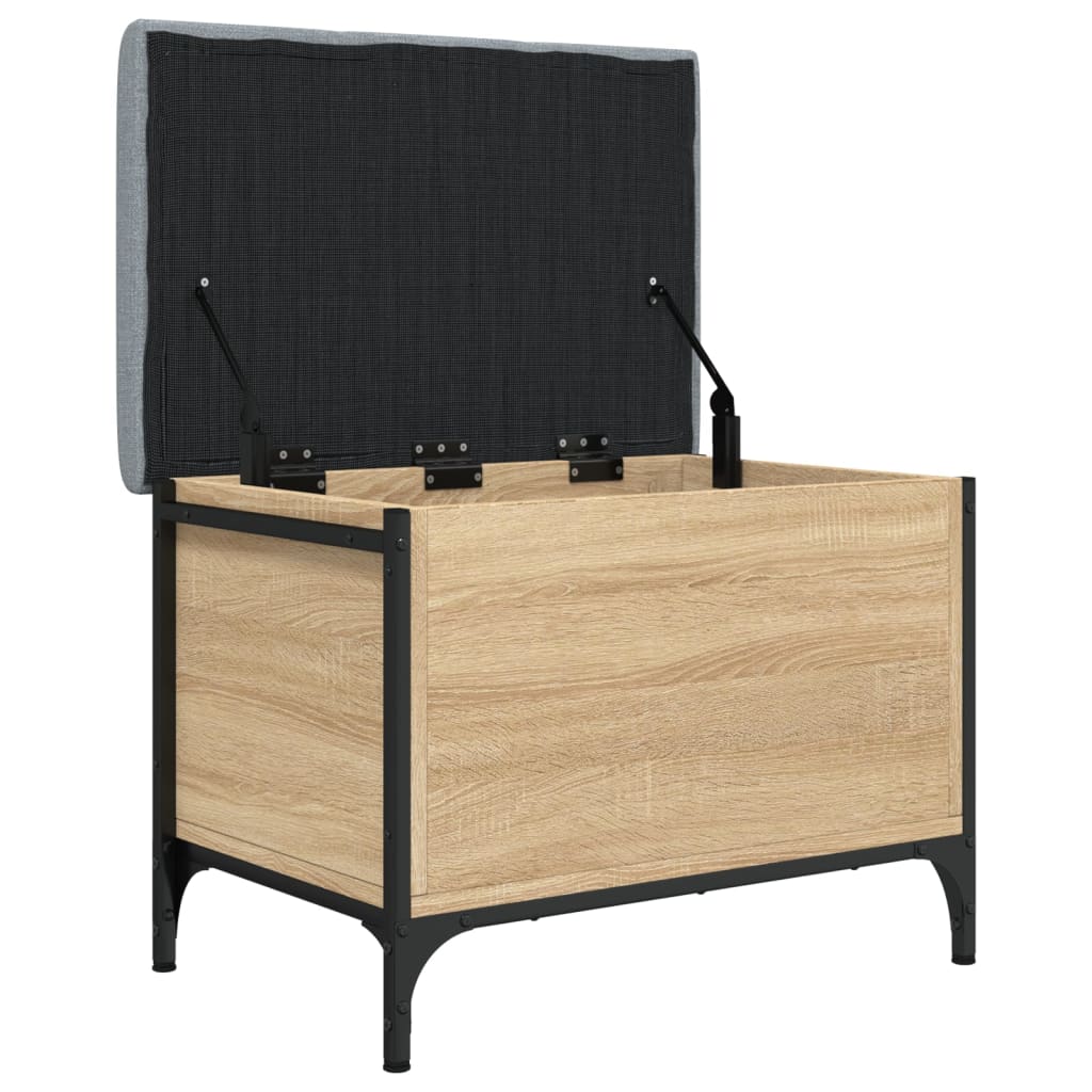 vidaXL Sitzbank mit Stauraum Sonoma-Eiche 62x42x45 cm Holzwerkstoff