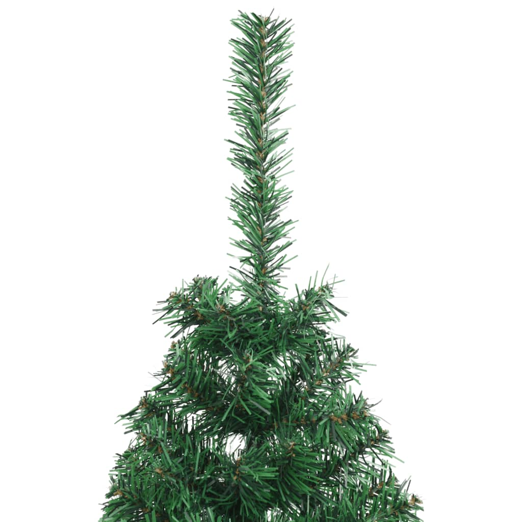 vidaXL Künstlicher Halb-Weihnachtsbaum mit Ständer Grün 120 cm PVC