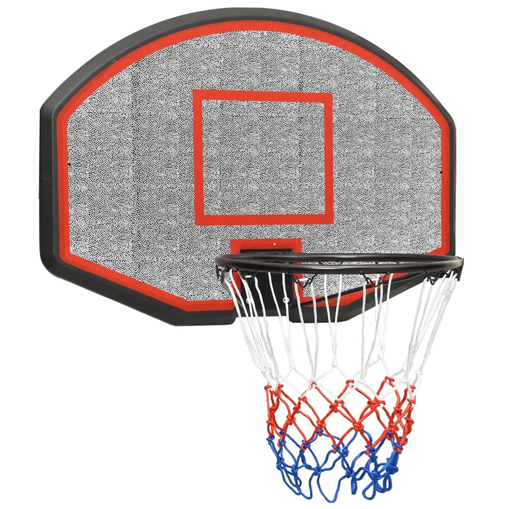 vidaXL Basketballkorb Schwarz 71x45x2 cm Polyethylen