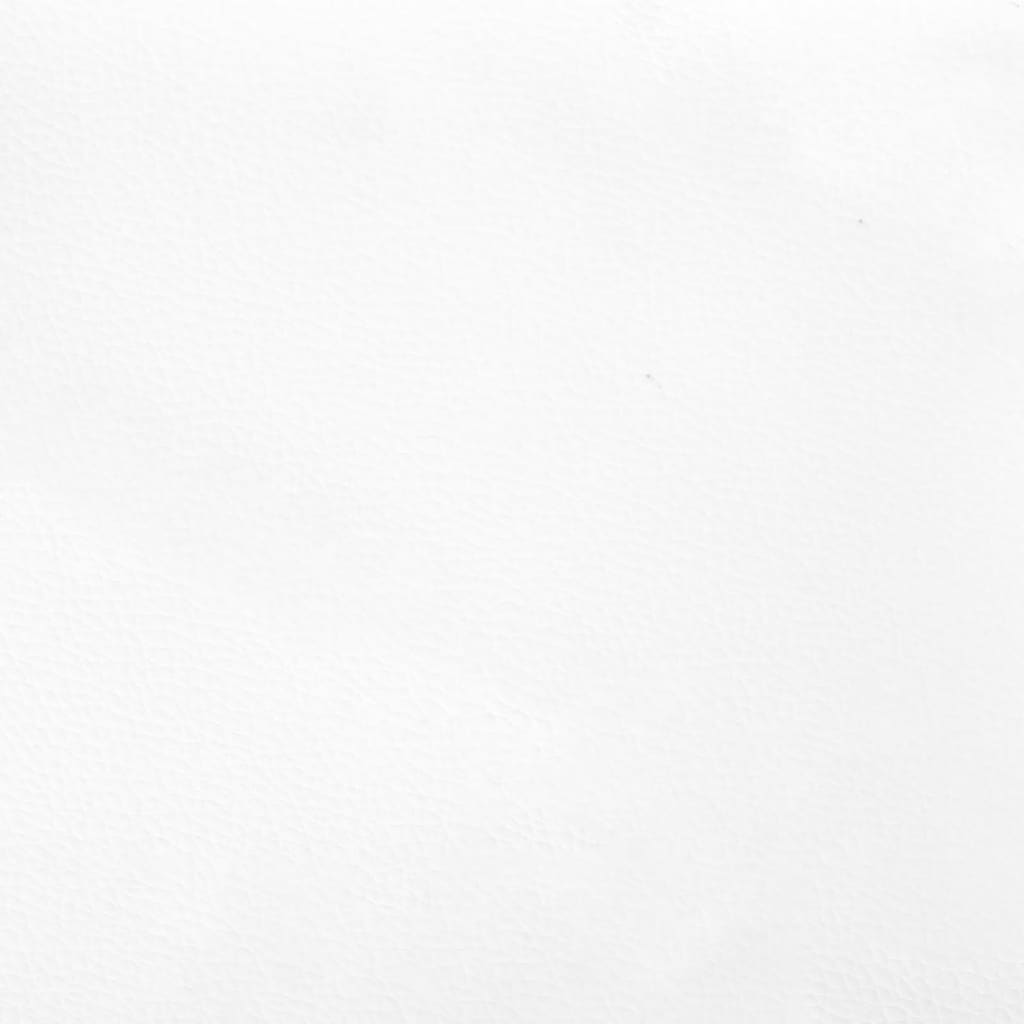 vidaXL Kopfteil mit Ohren Weiß 163x16x78/88 cm Kunstleder