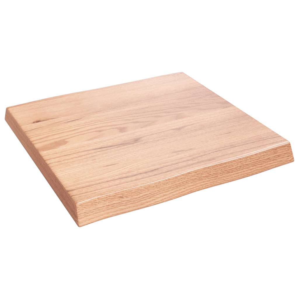 vidaXL Tischplatte 60x60x(2-6) cm Massivholz Behandelt Baumkante