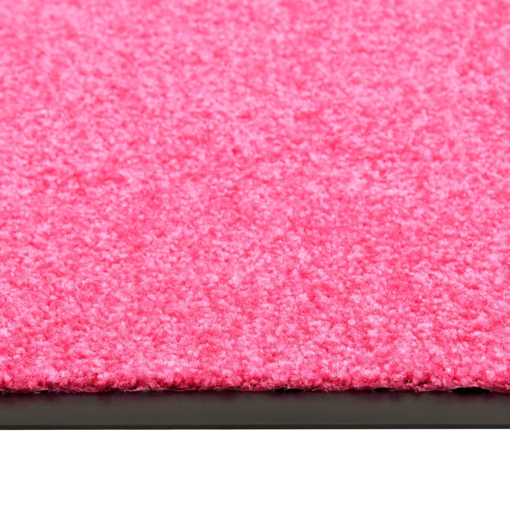 vidaXL Fußmatte Waschbar Rosa 60x180 cm