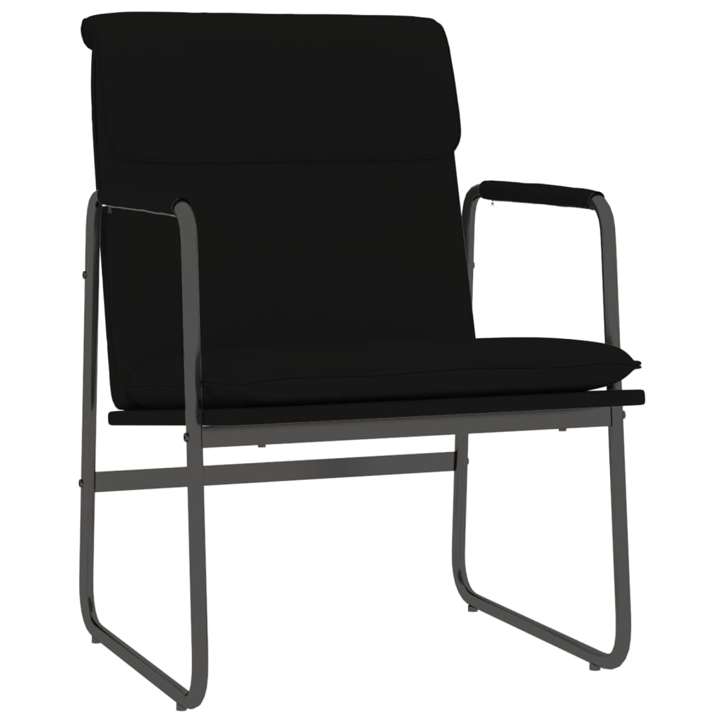 vidaXL Loungesessel Schwarz 55x64x80 cm Kunstleder