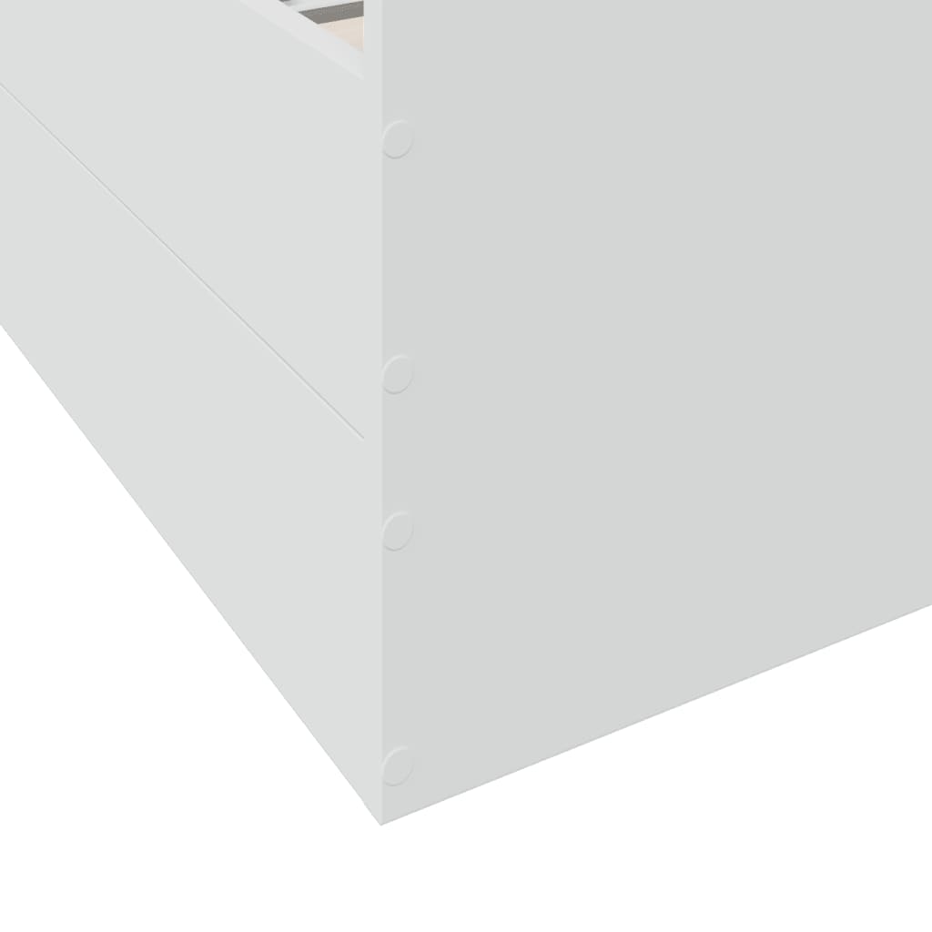 vidaXL Bettgestell mit Schubladen Weiß 90x190 cm Holzwerkstoff