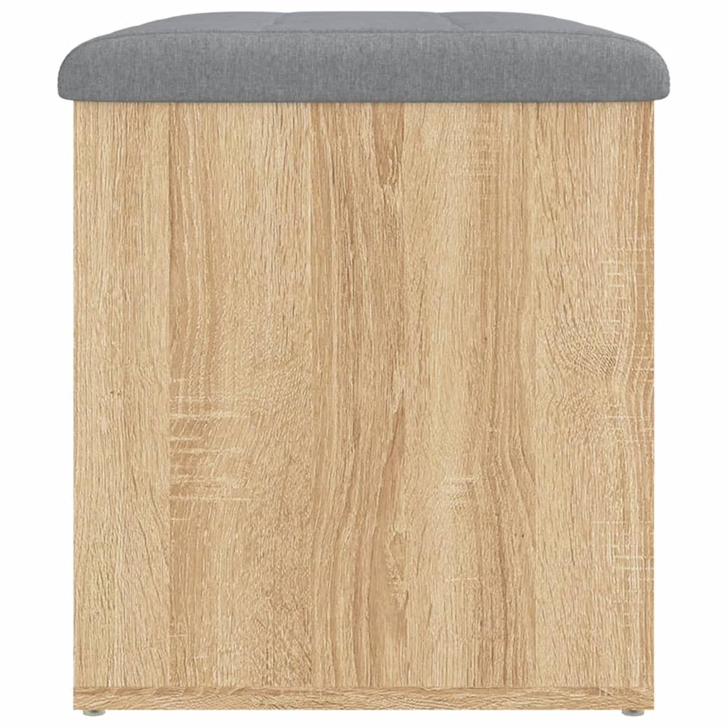 vidaXL Sitzbank mit Stauraum Sonoma-Eiche 62x42x45 cm Holzwerkstoff