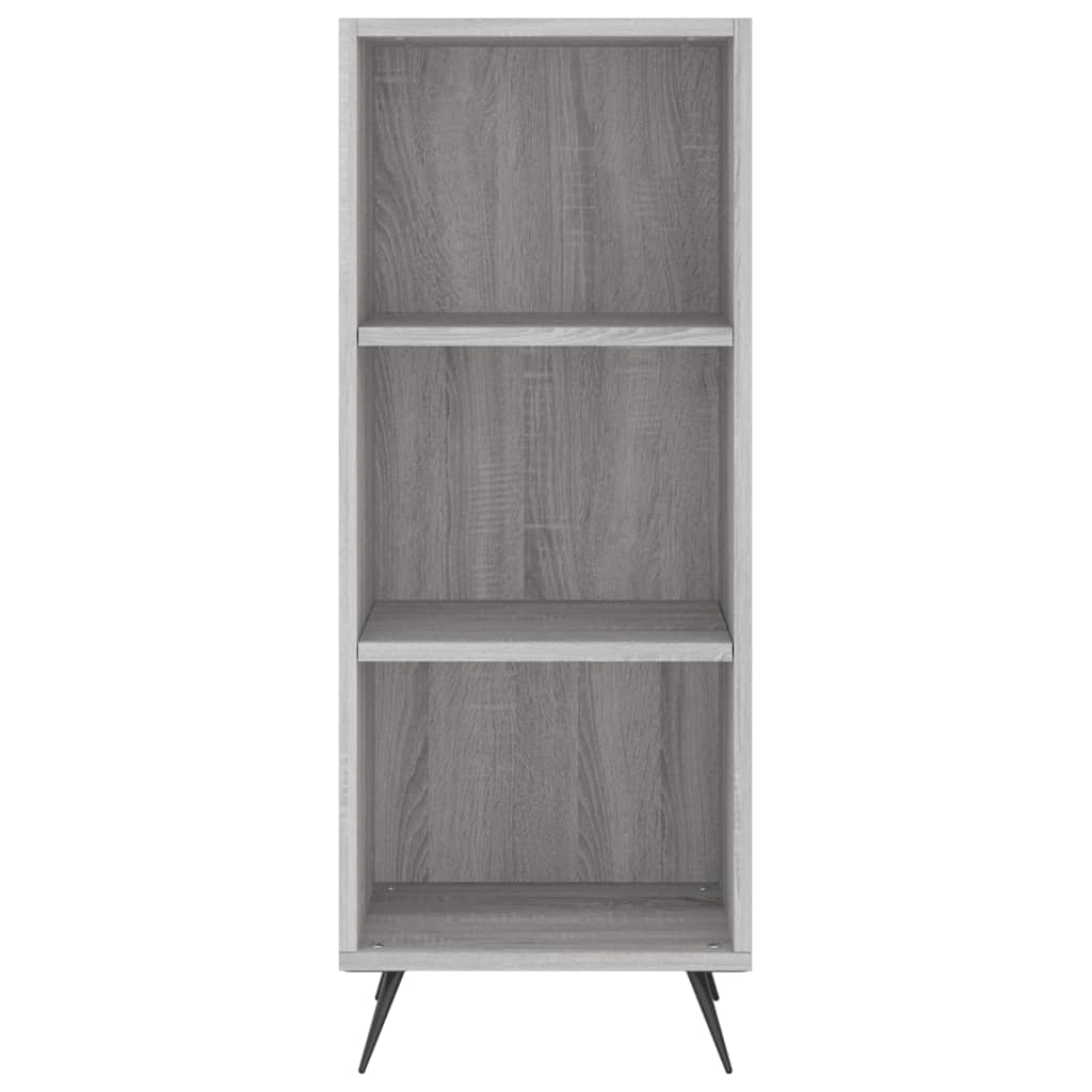 vidaXL Highboard Grau Sonoma 34,5x34x180 cm Holzwerkstoff