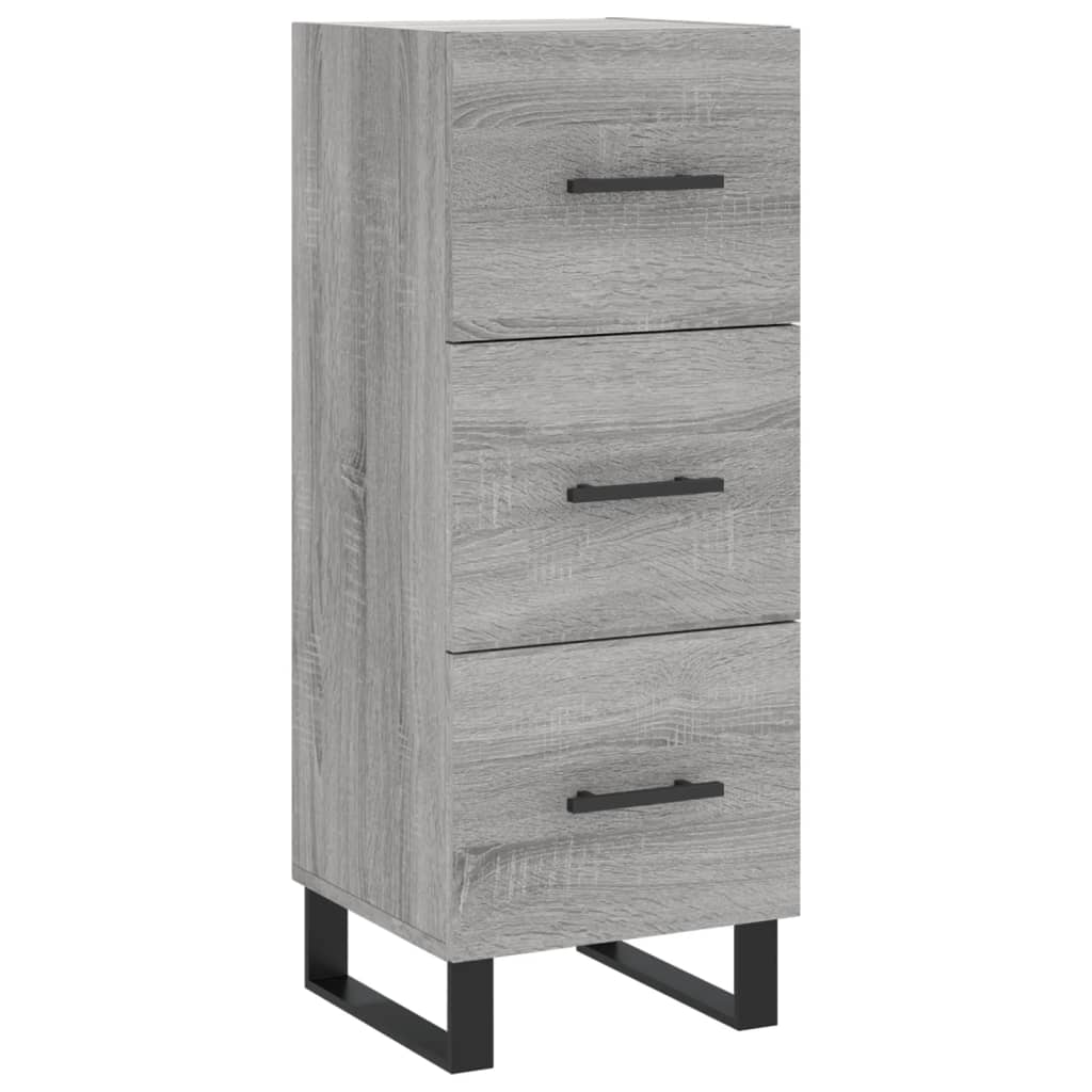 vidaXL Highboard Grau Sonoma 34,5x34x180 cm Holzwerkstoff