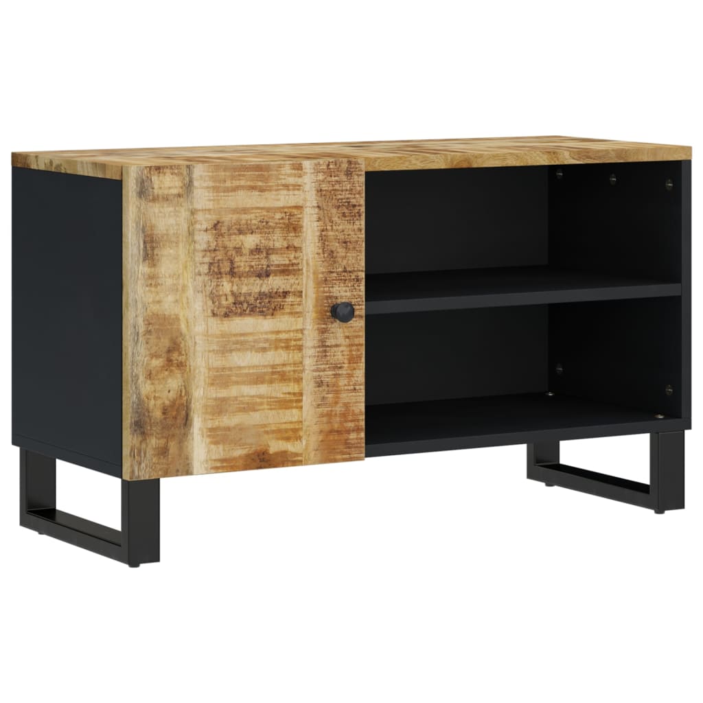 vidaXL TV-Schrank 80x33x46 cm Massivholz Mango & Holzwerkstoff