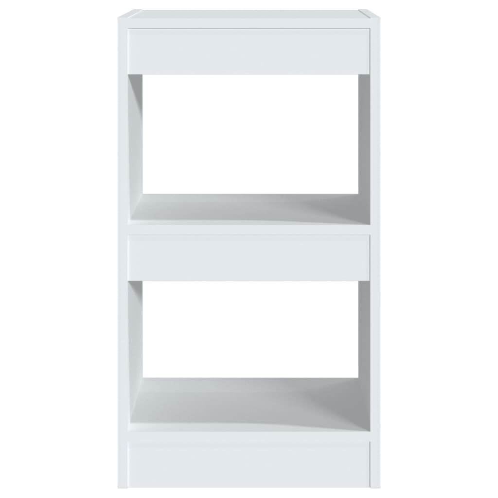 vidaXL Bücherregal/Raumteiler Weiß 40×30×72cm