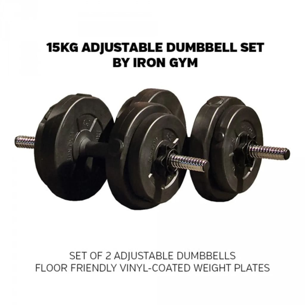 Iron Gym Verstellbare Hanteln Set 15 kg IRG031