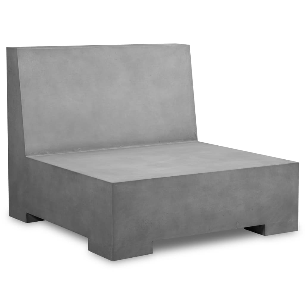 vidaXL 8-tlg. Garten-Lounge-Set mit Auflagen Beton Grau